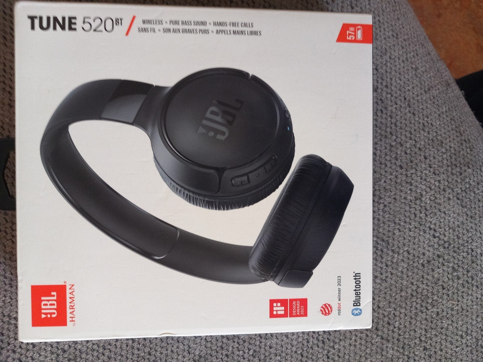 JBL Tune 520BT Draadloze On-Ear Koptelefoon - Zwart, Audio, Tv en Foto, Koptelefoons, Ophalen of Verzenden, Nieuw, Draadloos