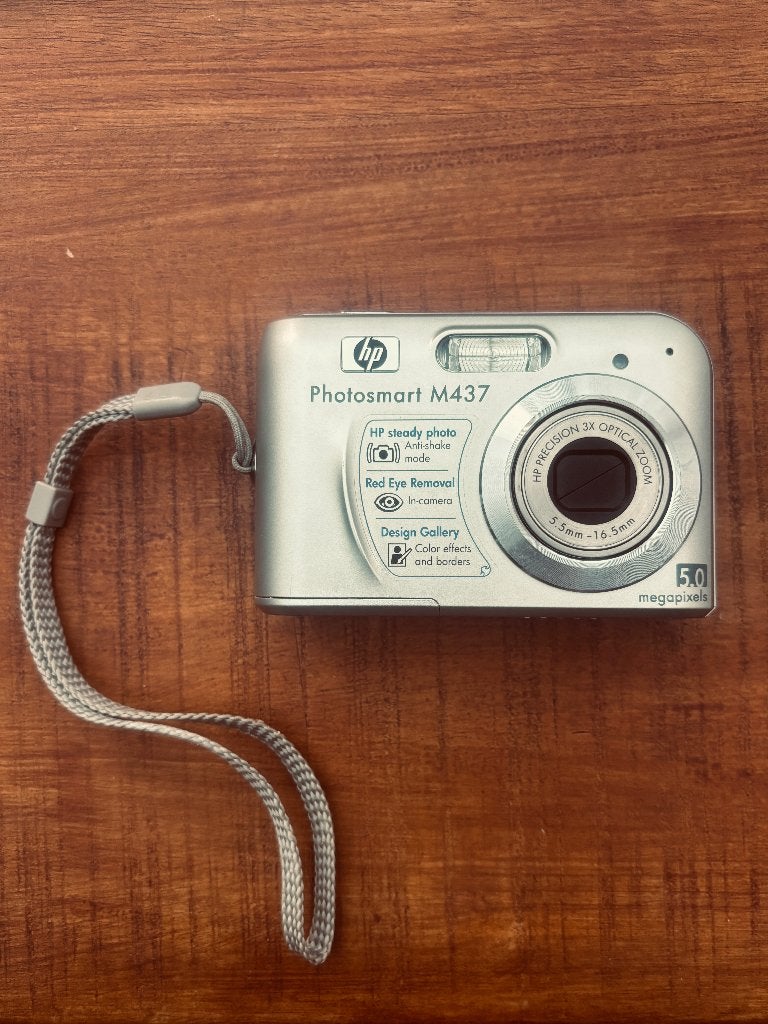 Vintage Digitale Camera - HP Photosmart M437 - Nieuwstaat, Audio, Tv en Foto, Ingebouwde flitser, Ophalen of Verzenden, Zo goed als nieuw