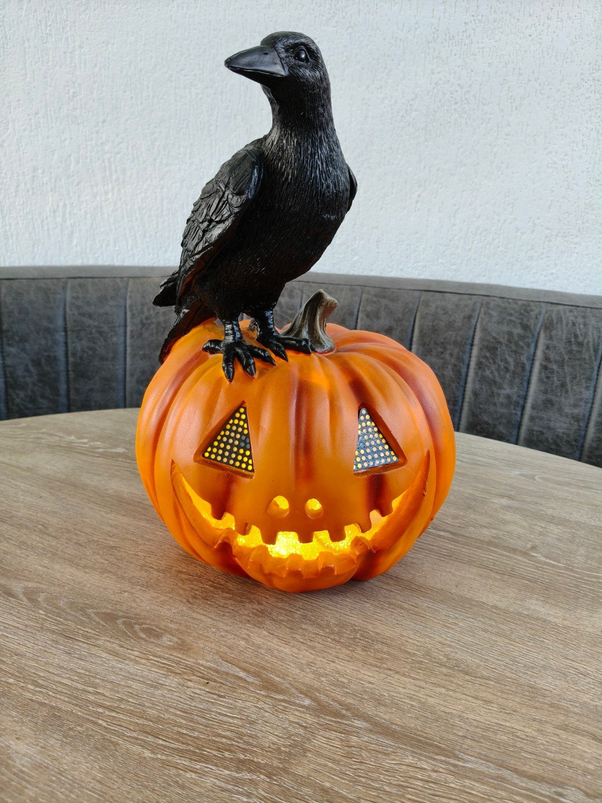 Halloween beeld met licht en bewegende ogen, Ophalen of Verzenden, Halloween of Griezel