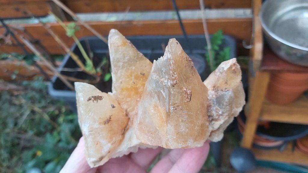 HM8 Dogtooth Calciet Tounfite Marokko verzameling collectie, Ophalen of Verzenden, Mineraal