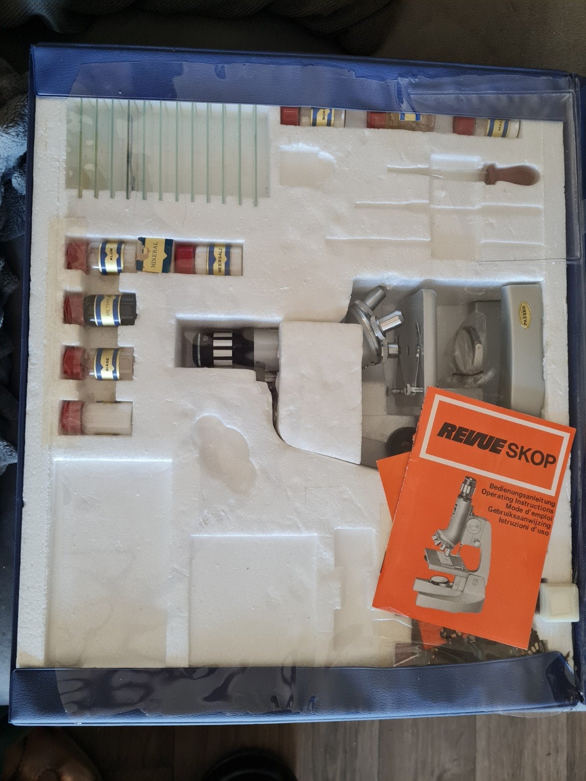 Vintage Revue Skope Microscoop Set Comleet, Ophalen of Verzenden