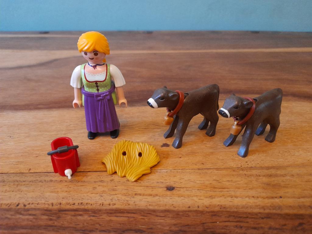 Playmobil boerin met kalfjes 4778, Ophalen of Verzenden, Zo goed als nieuw, Complete set
