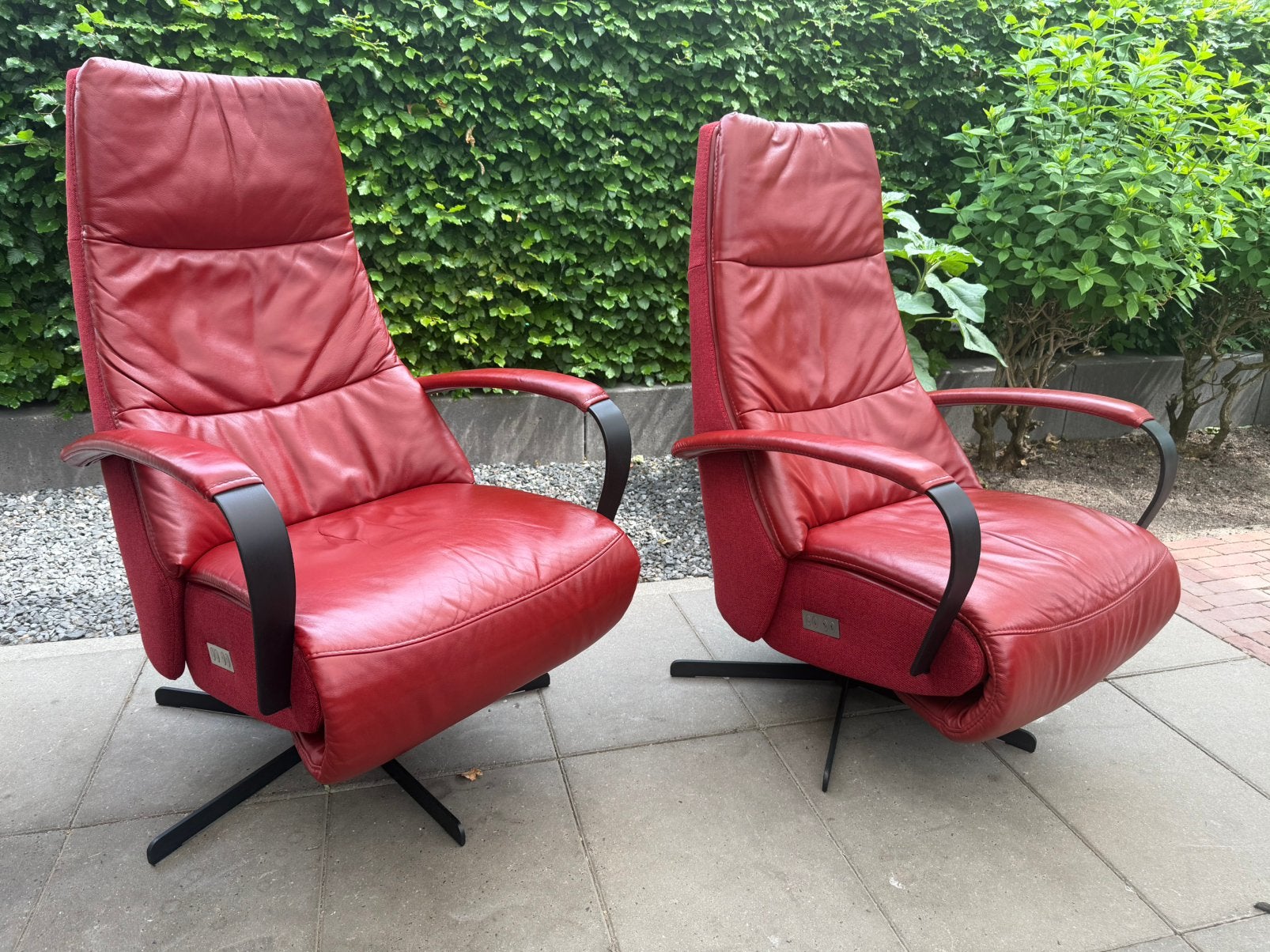 Set Prominent relax stoel relaxfauteuil gratis bezorging, Ophalen of Verzenden, Zo goed als nieuw, Leer, Ruim 100 modellen in alle kleuren en maten alleen A merken