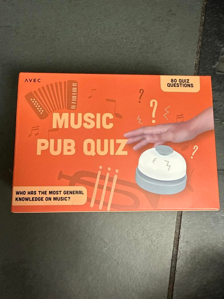 Music Pub Quiz, Hobby en Vrije tijd, Gezelschapsspellen | Bordspellen, Ophalen, Zo goed als nieuw