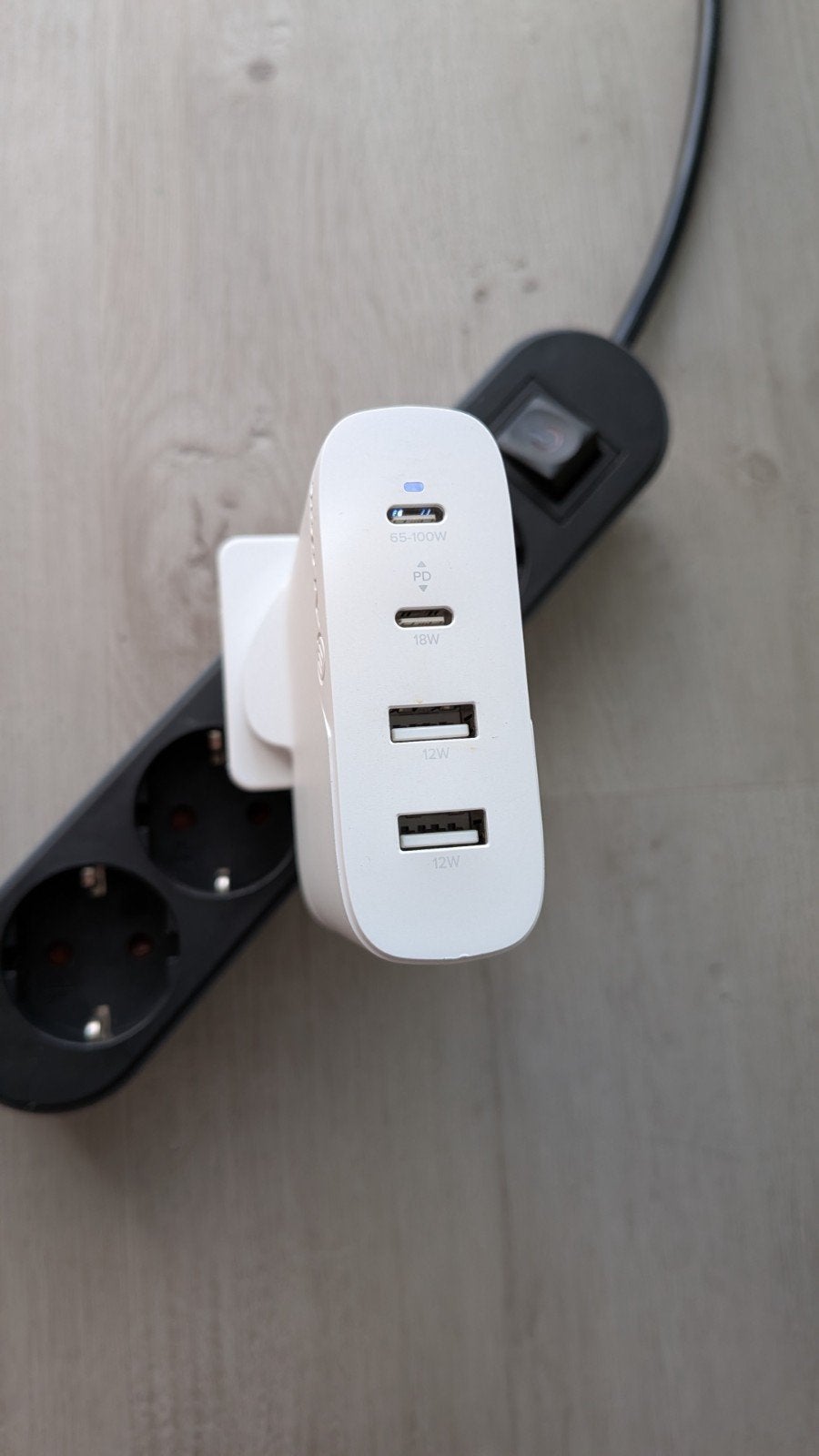 ALOGIC 100W GaN Oplader (UK Plug + EU Adapter), Ophalen of Verzenden, Zo goed als nieuw, Snellader, USB-C