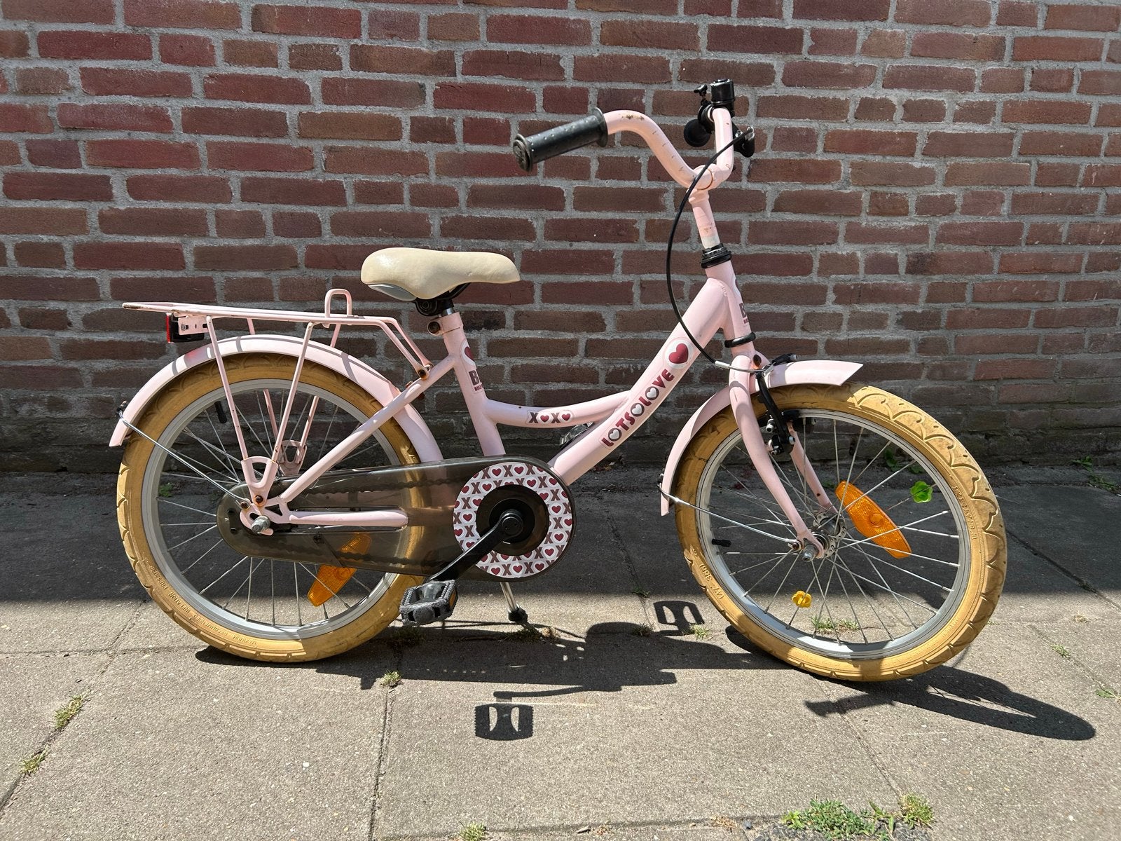 Kinderfiets 18 inch - Gebruikt maar in goede staat, Ophalen, Gebruikt, Terugtraprem, 16 tot 20 inch