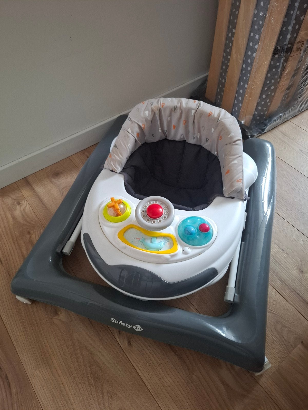 Safety 1st Loop & Co Babywalker - Grijs/Wit, Ophalen of Verzenden, Gebruikt