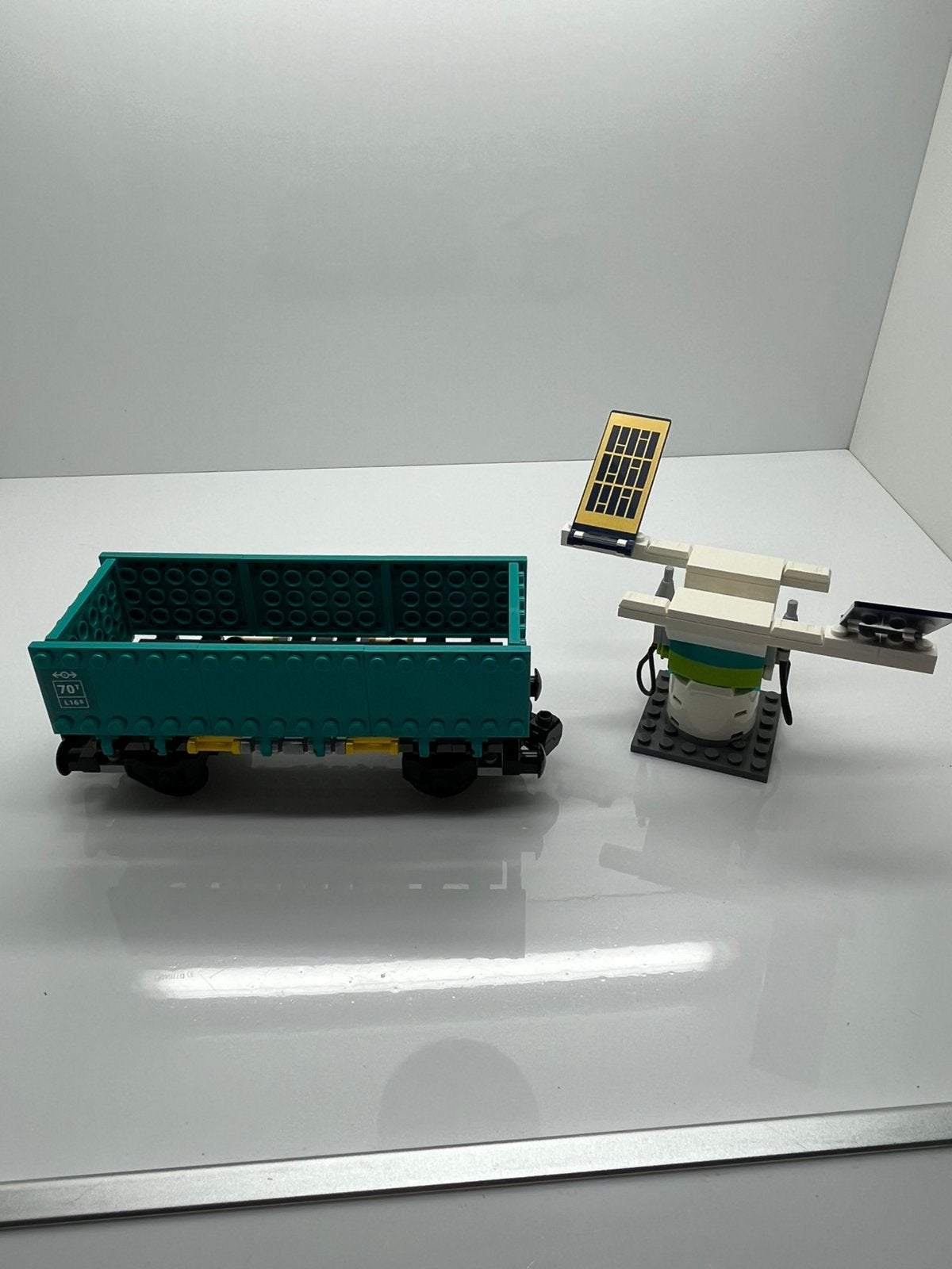 Lego trein 60336 wagon met lego auto lader, Kinderen en Baby's, Ophalen of Verzenden, Zo goed als nieuw
