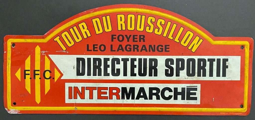 Wielrennen autobord TOUR DU ROUSSILLON - Directeur Sportif, Ophalen of Verzenden, Overige typen