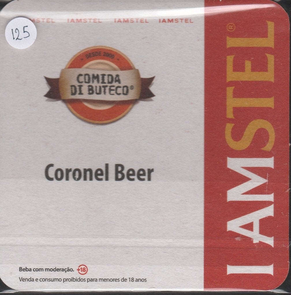 Bierviltje Amstel C 91 125, Verzenden, Gebruikt, Viltje(s), Amstel