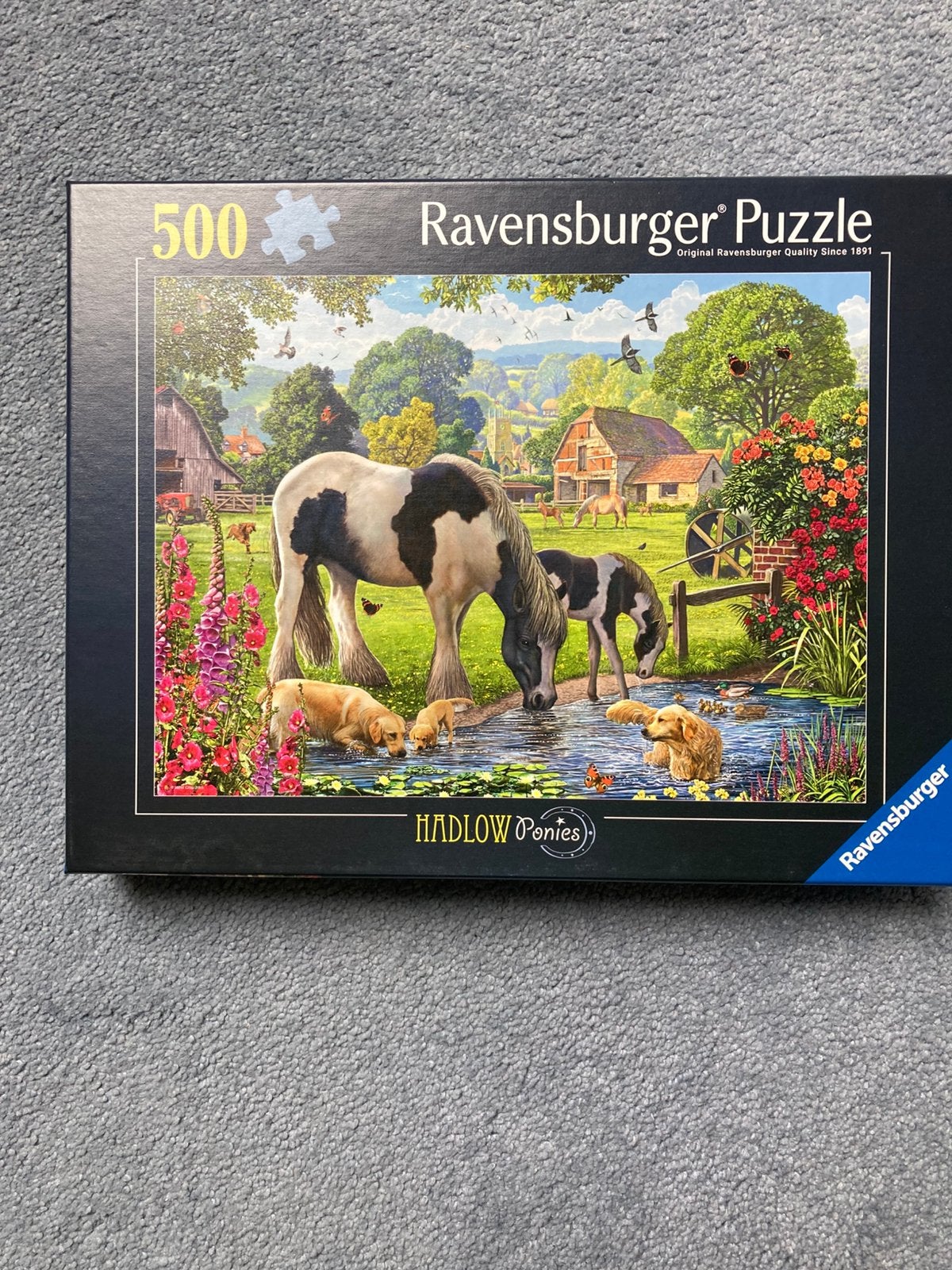 Hadlow ponies 500 ravensburger, Ophalen of Verzenden, 500 t/m 1500 stukjes, Zo goed als nieuw, Legpuzzel