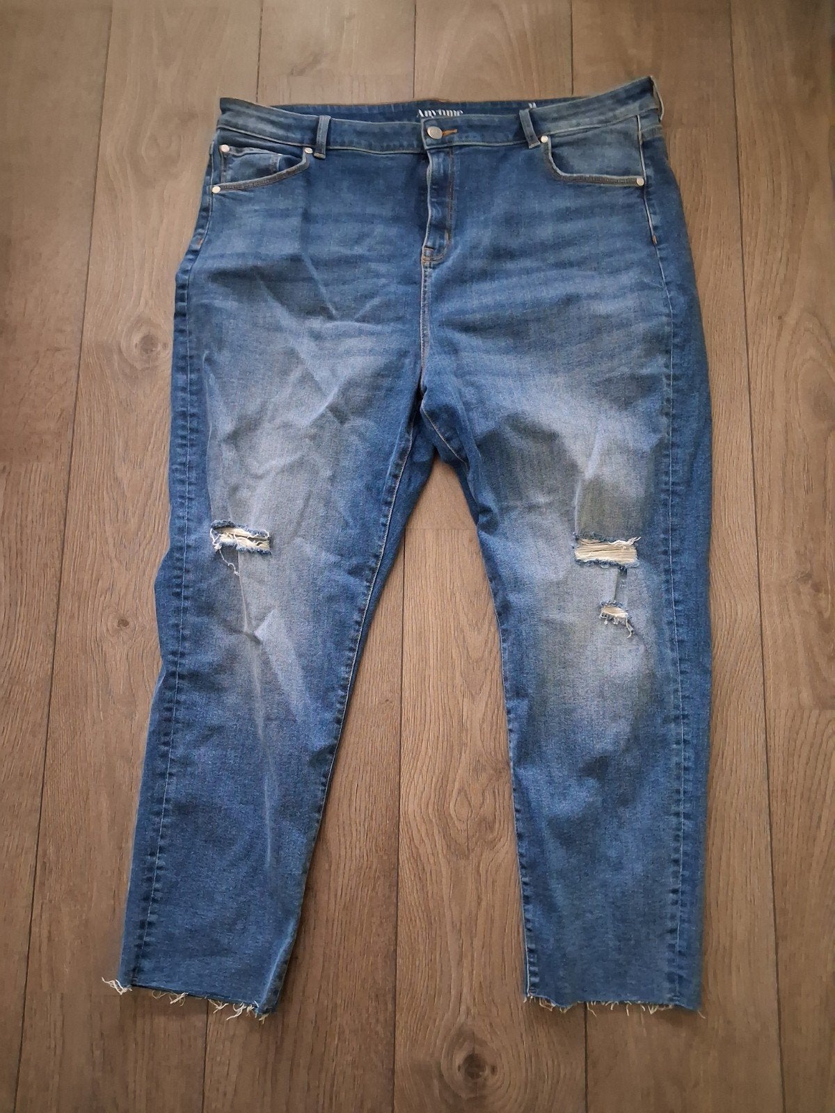 Dames jeans spijkerbroek anytime maat 52, Ophalen of Verzenden, Nieuw, Blauw