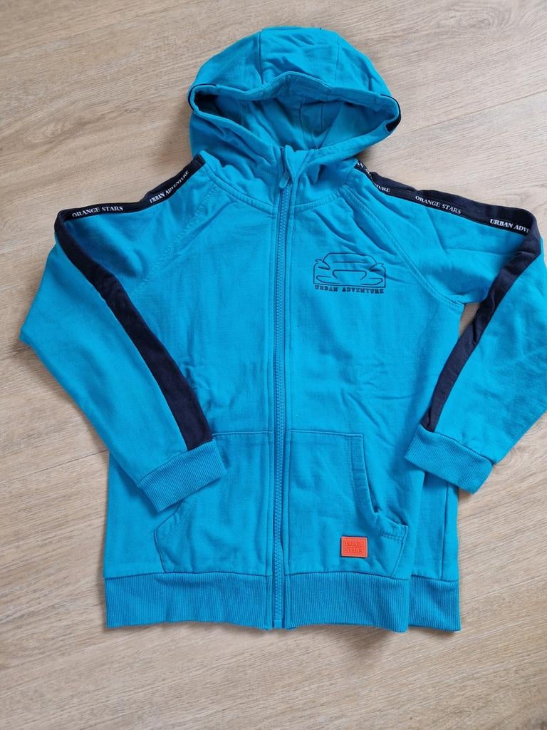 Blauw vest orange Stars maat 128, Trui of Vest, Ophalen of Verzenden, Zo goed als nieuw, Jongen