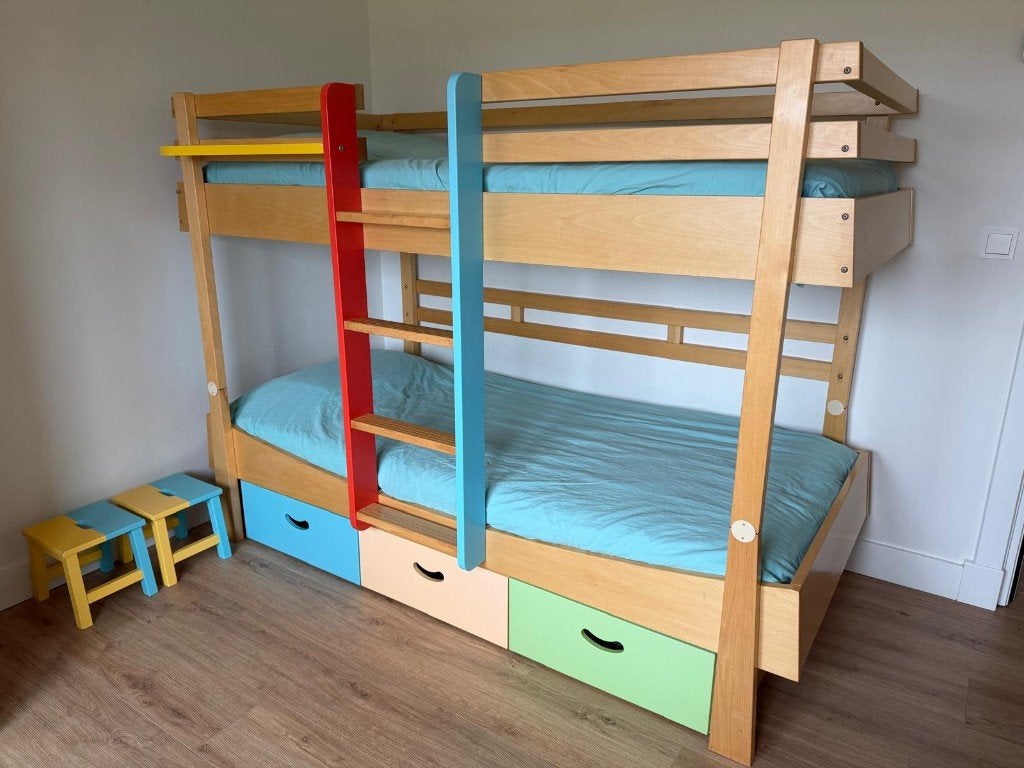 Zeer complete Gautier peuter/kinder slaapkamer, Ophalen, Gebruikt, Tweepersoons
