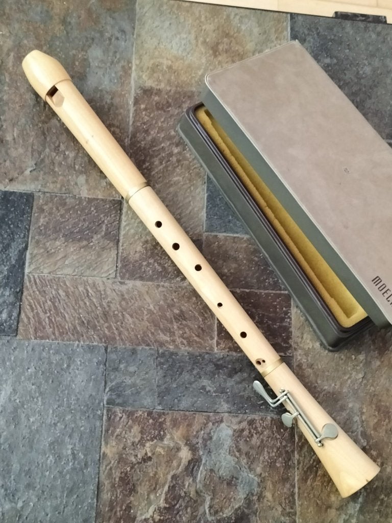 Moeck tenorfluit, Ophalen of Verzenden, Zo goed als nieuw, Tenor, Met koffer, hoes of etui