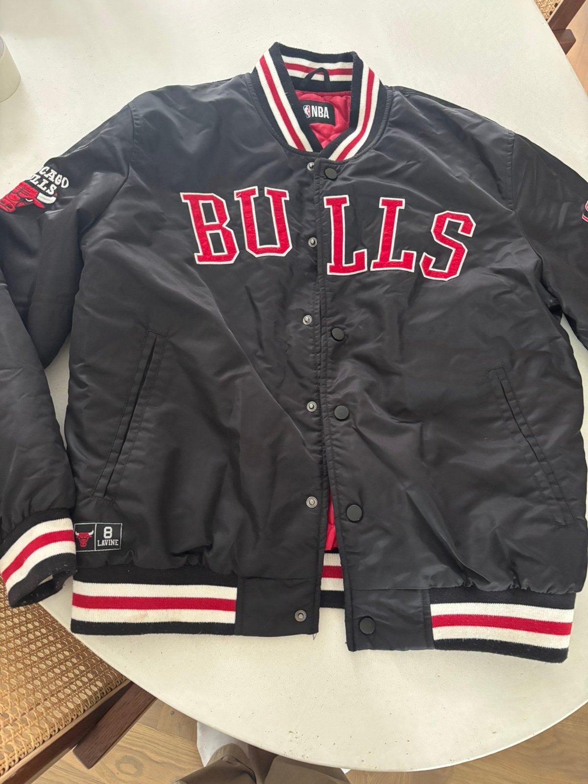Vintage nba chicago bulls jacket bomber M valt ook als S, Motoren, Ophalen of Verzenden, Tweedehands