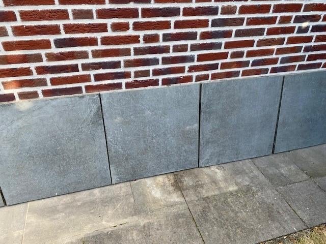 terrastegel GeoCeramica 60x60x4 cm Roccia Carbon, Tuin en Terras, Ophalen, Gebruikt, Keramiek, Minder dan 5 m²