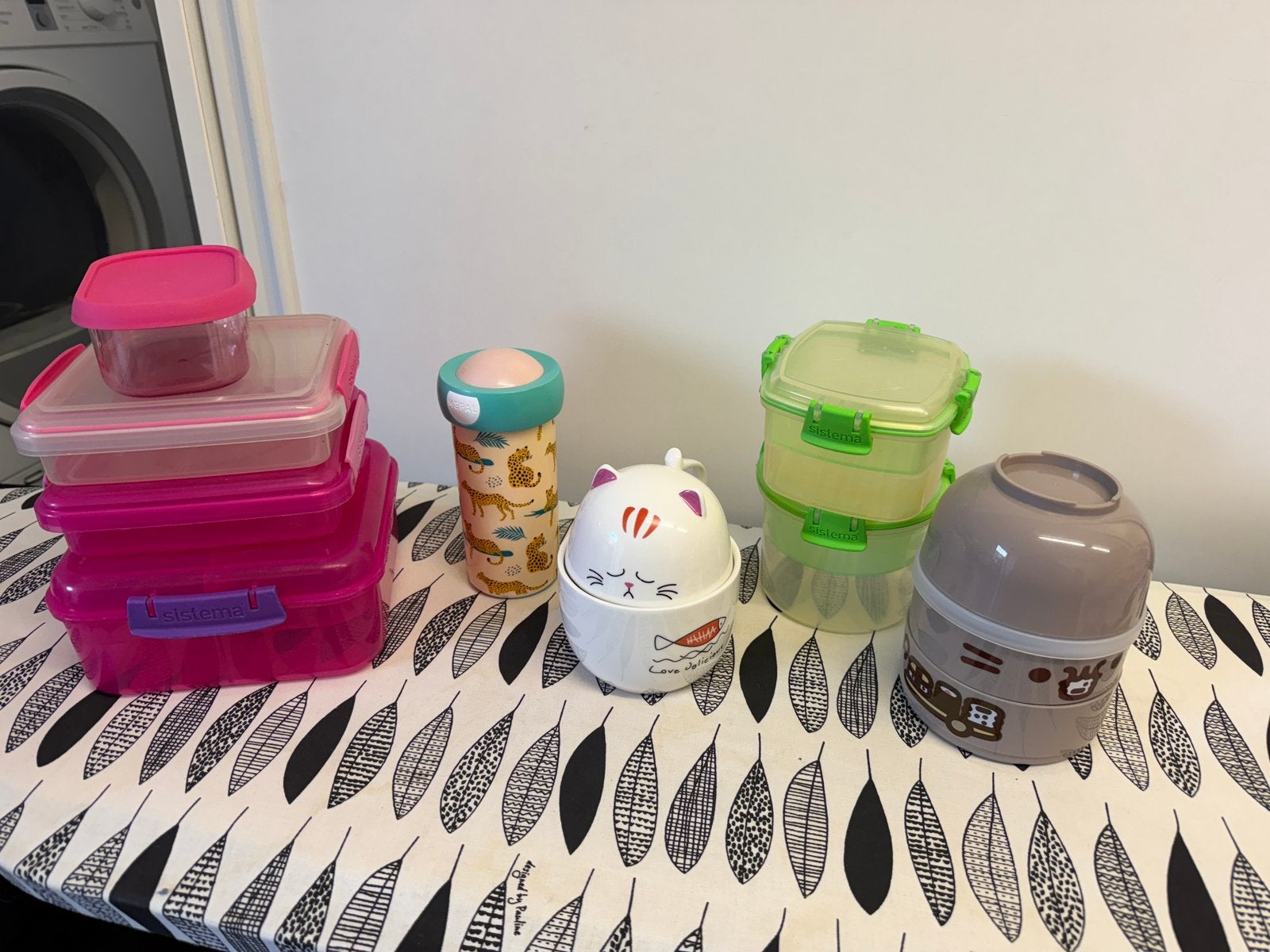Broodtrommel/mokken/lunchbakjes sistema mepal drinkbeker, Huis en Inrichting, Keuken | Servies, Ophalen, Gebruikt, Glas, Overige stijlen