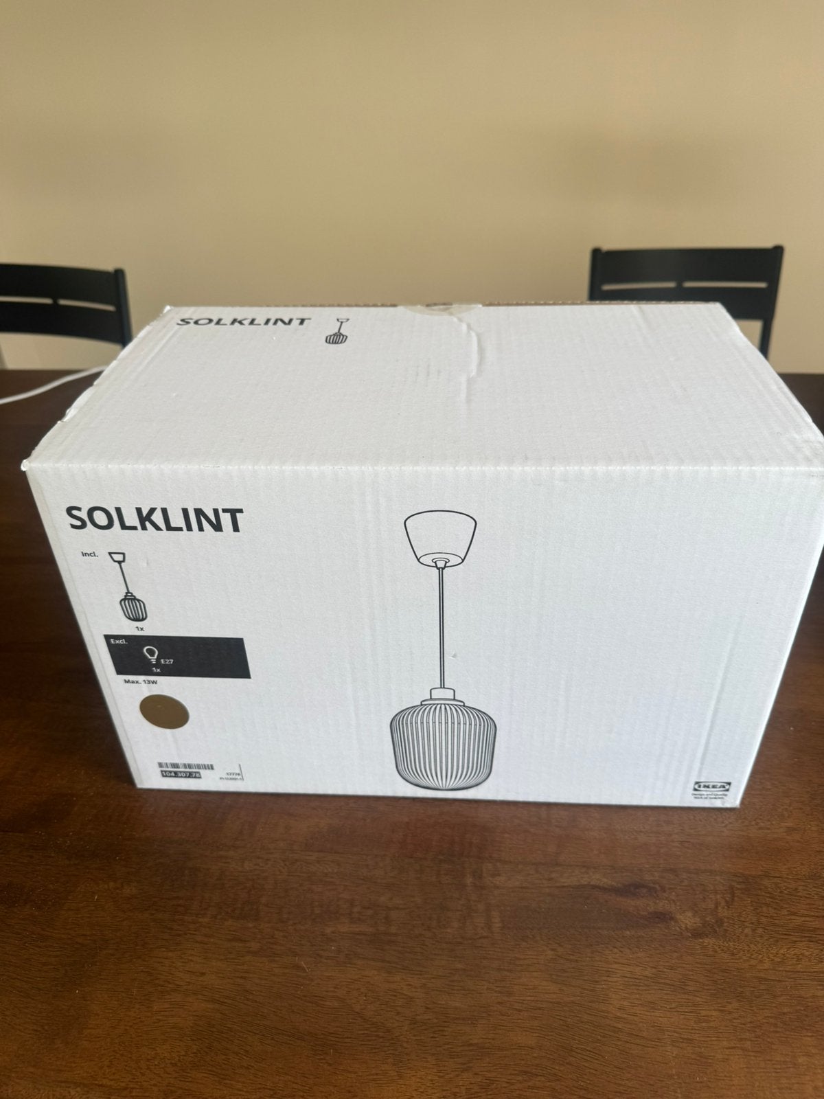 Solkint hanglamp nieuw incl. 2 lampen, Ophalen, Nieuw