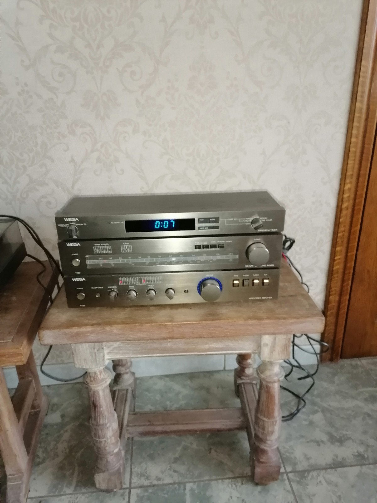 Wega Stereo Stereoset Pick-up Platenspeler, Ophalen, Tuner of Radio, Losse componenten, Zo goed als nieuw