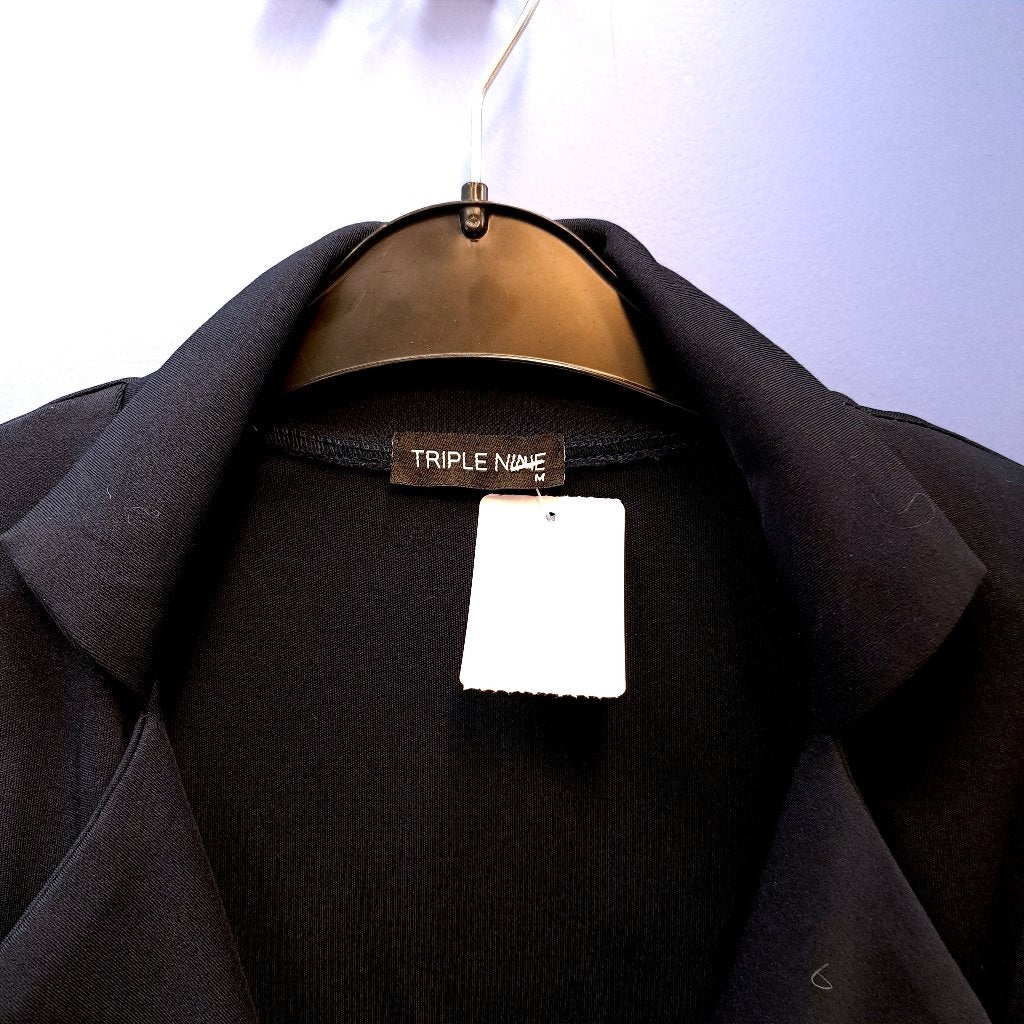Triple Nine donker blauwe langere blazer + zilver mt M 41136, Maat 38/40 (M), Blauw, ., Triple nine
