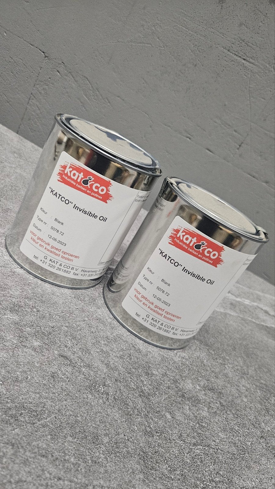 Kat&Co Invisible Oil - Blank (2x 1 liter), Ophalen, Overige kleuren, Nieuw, Lak
