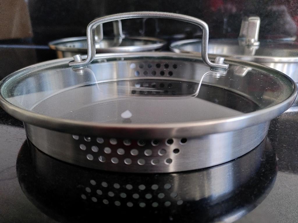 Greenpan pannendeksels, Ophalen, Zo goed als nieuw, Rvs, Overige typen