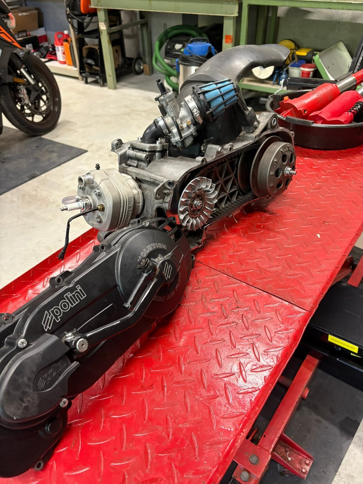 Watergekoeld zip 70cc stage 6 mk2 racing blok onderdelen, Fietsen en Brommers, Ophalen, Zo goed als nieuw, Blok, Piaggio