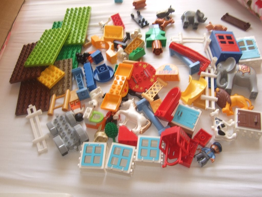 lego duplo boerderij circus zie fotos, Ophalen of Verzenden, Zo goed als nieuw, Duplo