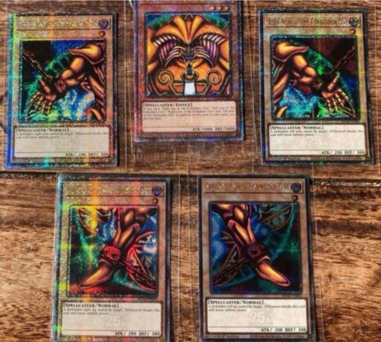 Yu-Gi-Oh! Complete Exodia Set Quartercentury 1st Ed M/NM !