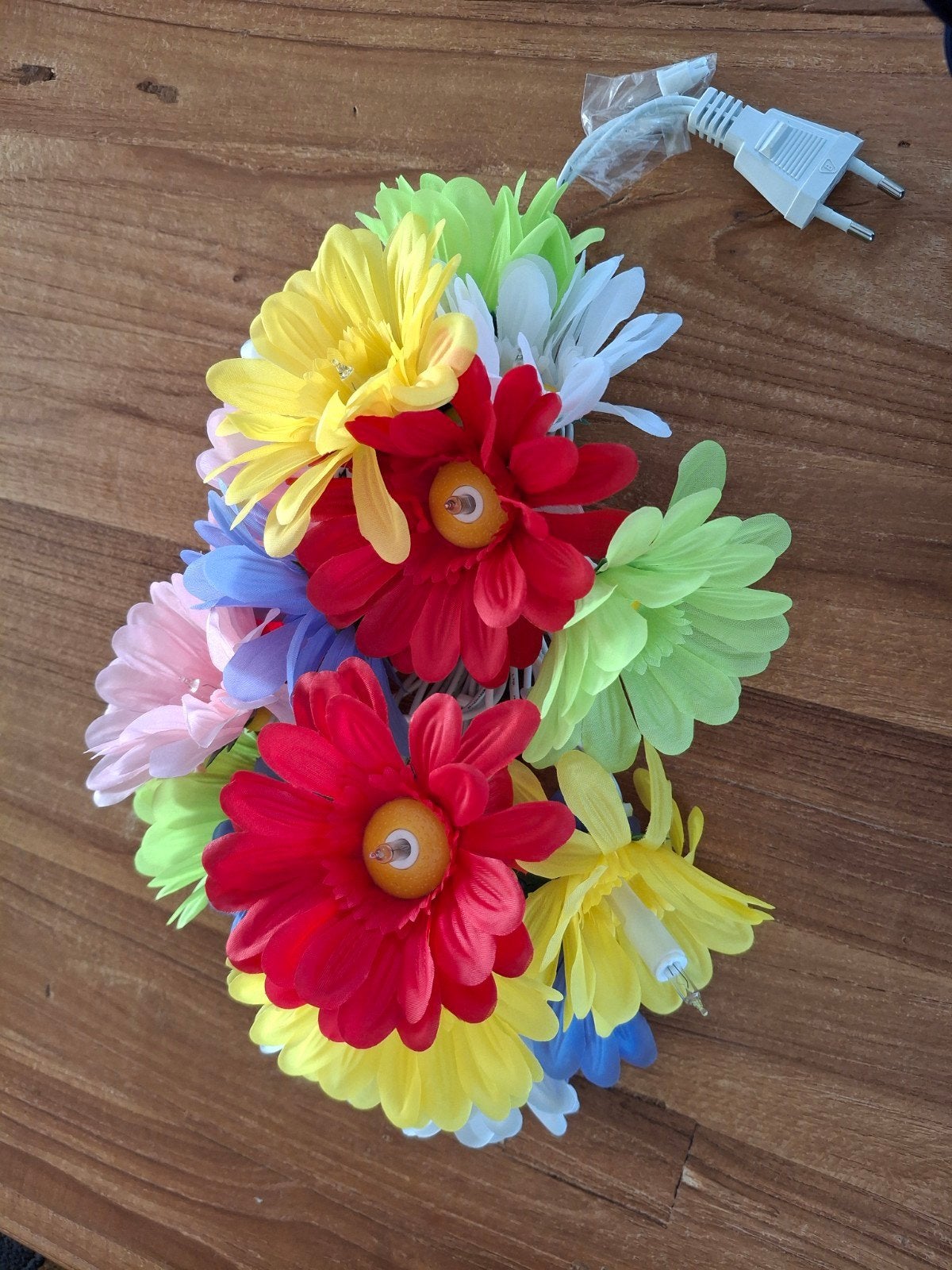 Vrolijke Bloemen Lichtslinger - Multicolor, Meerkleurig, Overige fittingen, Ophalen of Verzenden, Overige merken