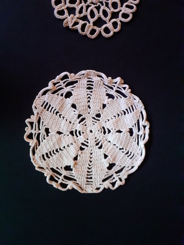 Gehaakt kleedje, Ophalen of Verzenden, Zo goed als nieuw, Wit, Natuurlijk materiaal