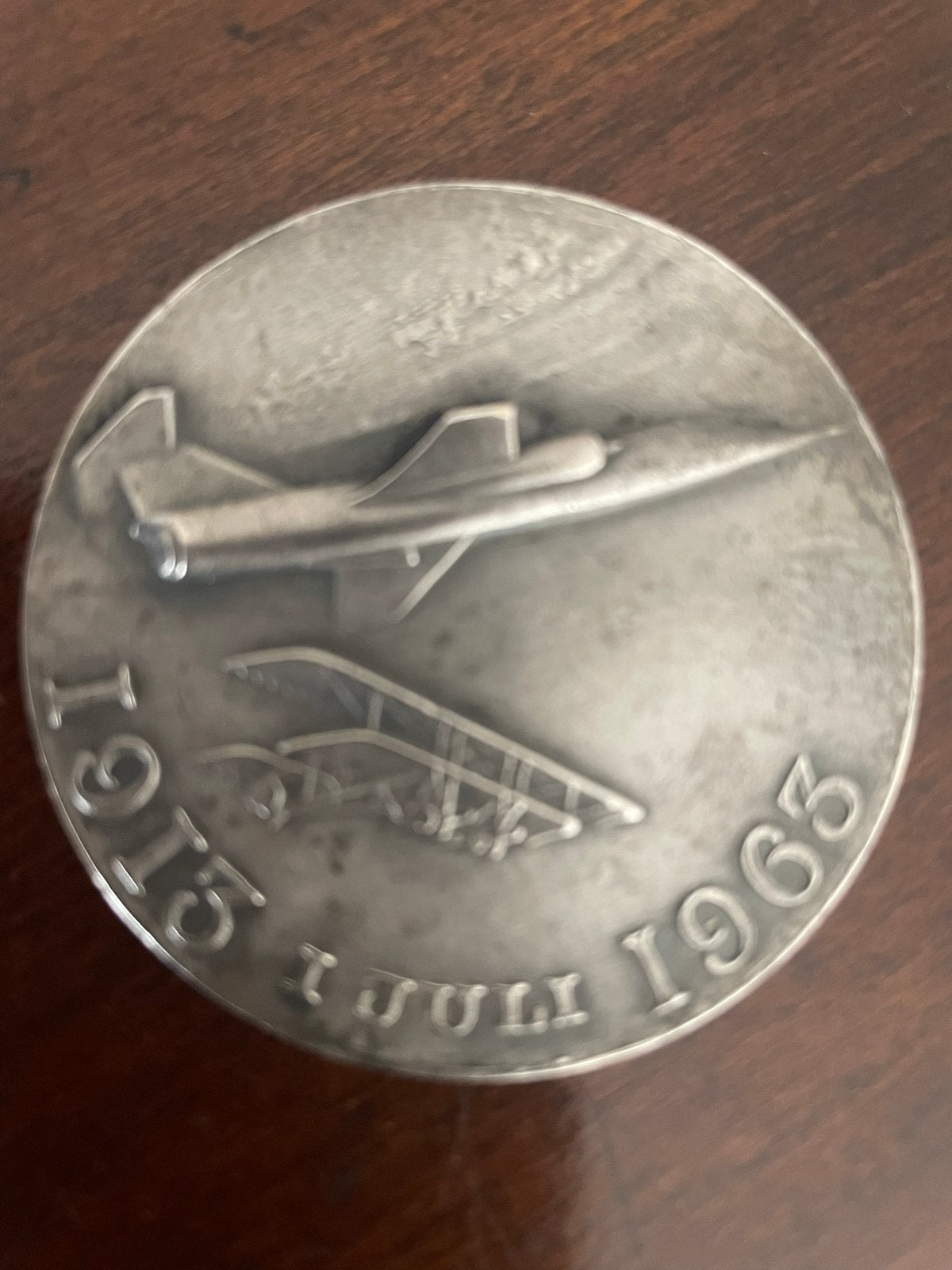 Zilveren penning van de Koninklijke Luchtmacht 1915-1963, Ophalen of Verzenden, Zilver, Nederland