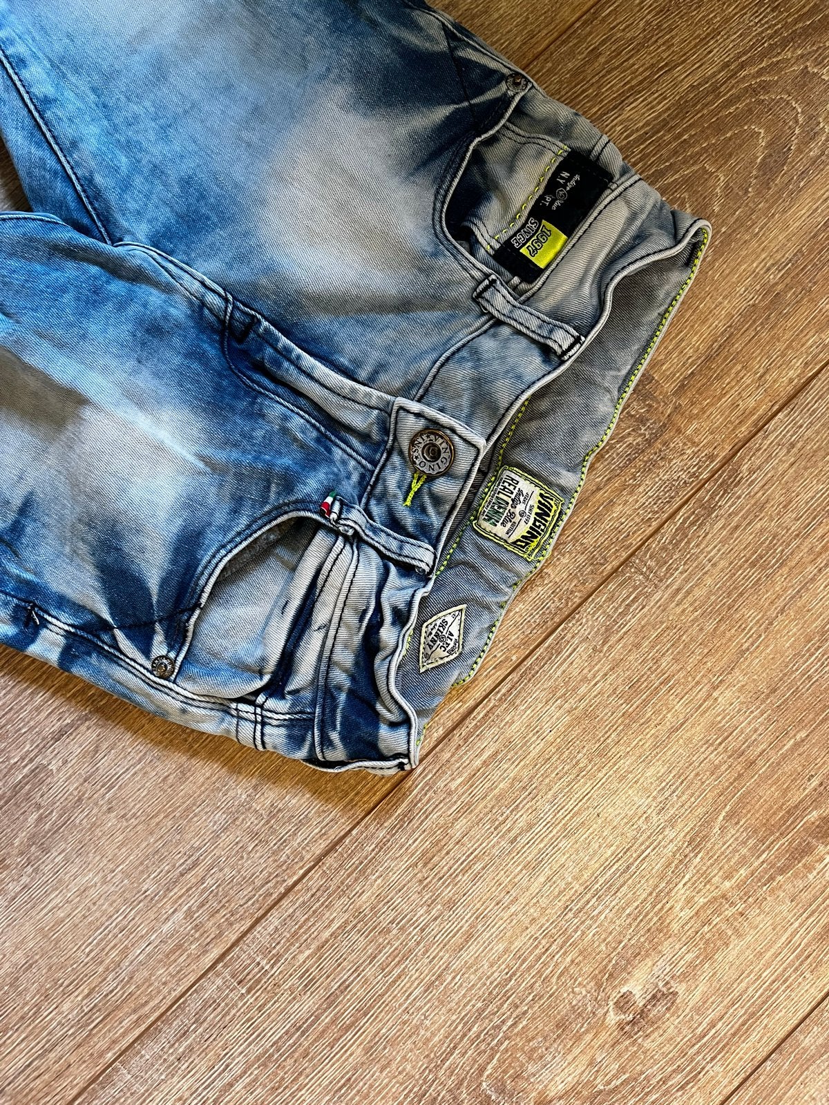 Stoere jongens jeans - Vingino maat 128, Ophalen of Verzenden, Gebruikt, Jongen