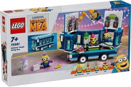 LEGO Despicable Me 4 Muzikale feestbus van de Minions 75581, Nieuw, Ophalen of Verzenden, Www.loods56.nl, X