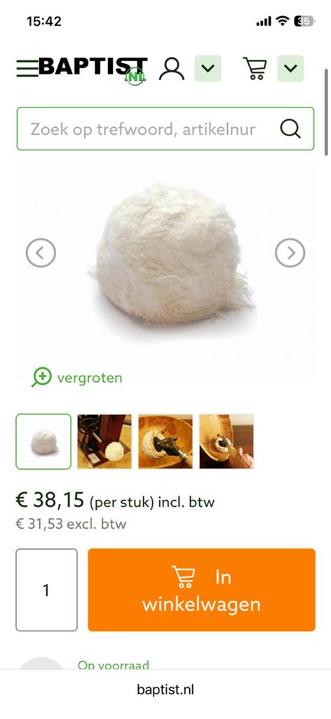 Te koop Robert Sorby katoenbol, Ophalen of Verzenden