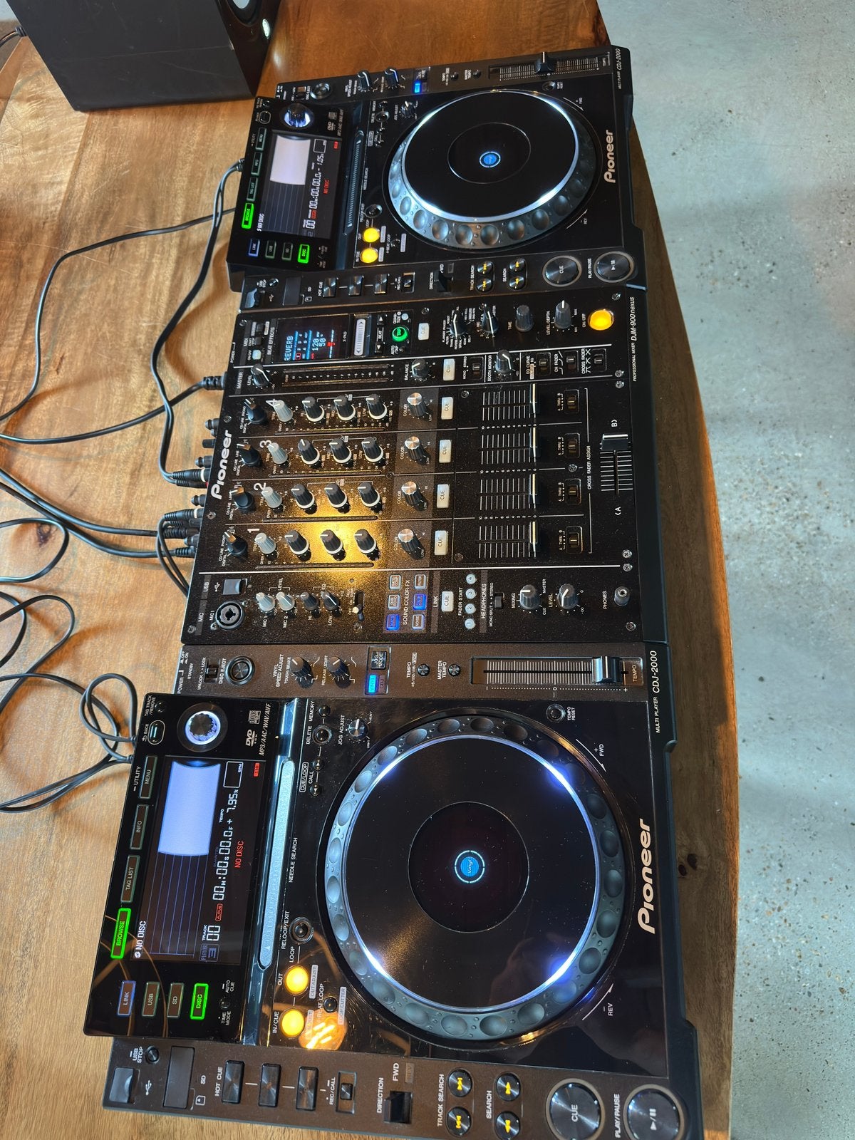 Pioneer DJ set – 2x CDJ-2000 + DJM-900 + Flightcase, Ophalen, Zo goed als nieuw, Dj-set, Pioneer