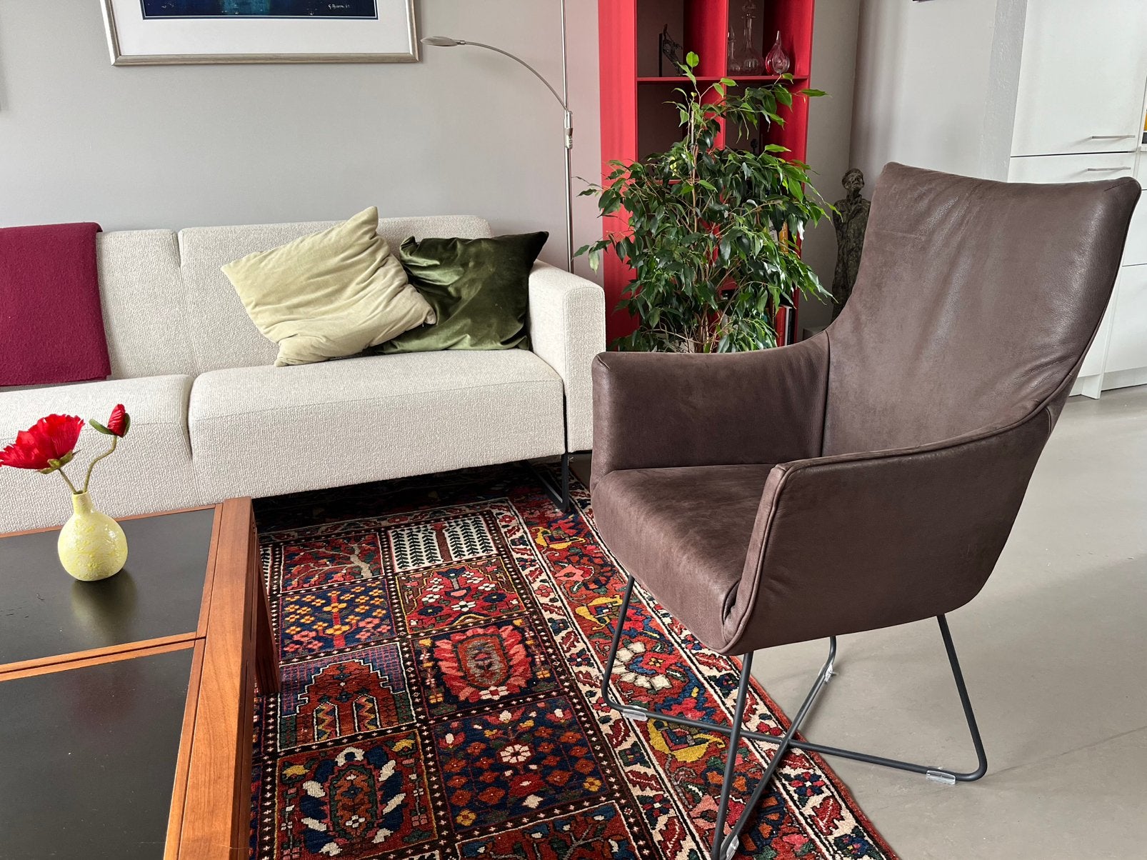 Disign Fauteuil stoel van Label, Huis en Inrichting, Ophalen, Zo goed als nieuw, 75 tot 100 cm, 50 tot 75 cm