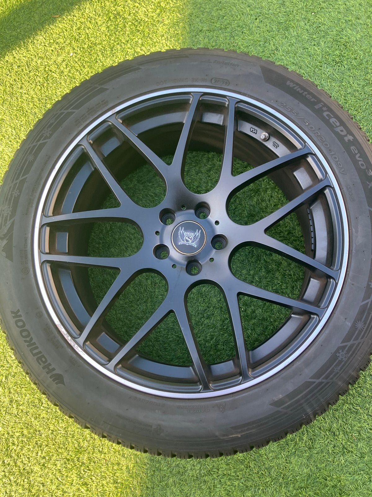 Soleil velgen met Hankook winterbanden, Ophalen, Gebruikt, 255 mm, Banden en Velgen