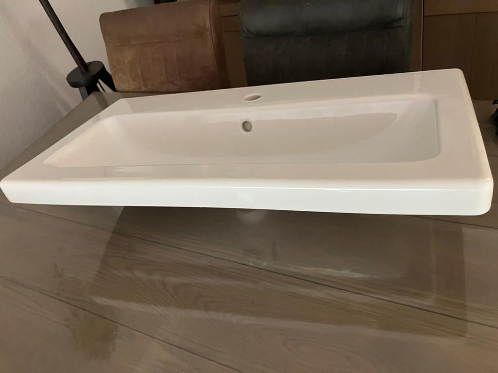 Ikea TVÄLLEN wastafel 64x43x5 cm, nieuw in doos, incl. sifon, Huis en Inrichting, Badkamer | Badkamermeubels, Ophalen, Nieuw, 50 tot 100 cm