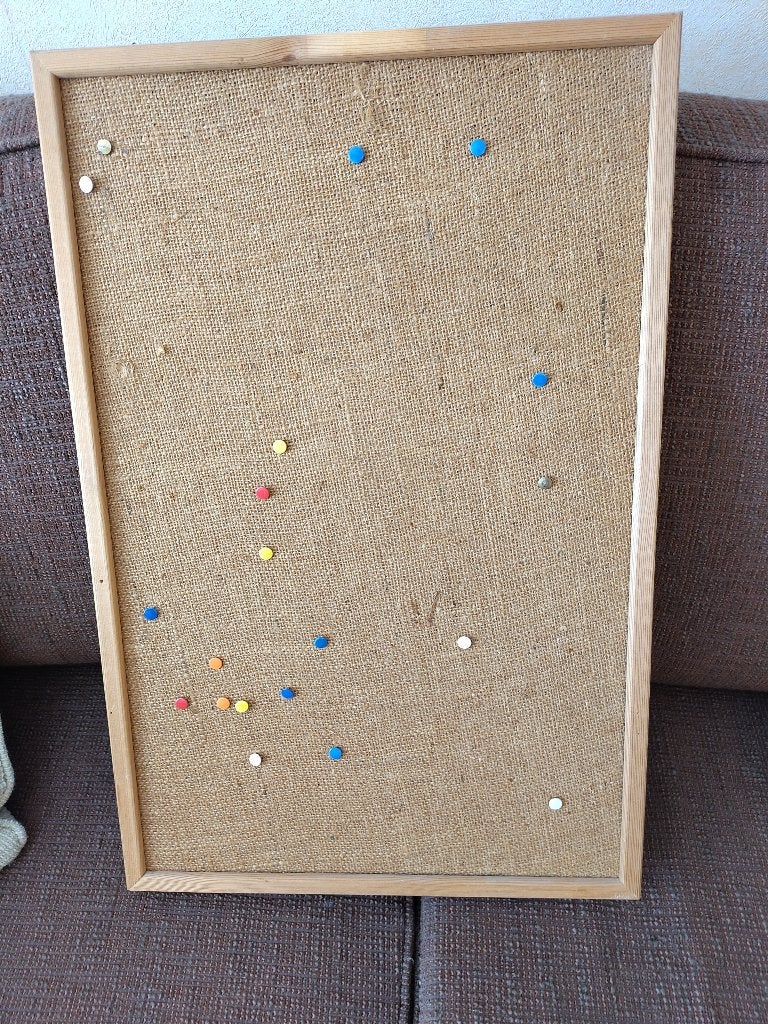 prikbord, Huis en Inrichting, Woonaccessoires | Memoborden, Ophalen, Gebruikt, Prikbord