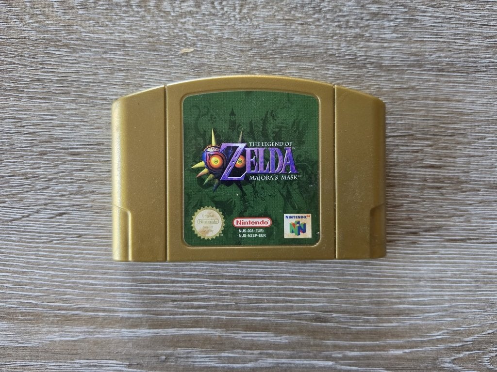 Zelda Majora’s Mask Nintendo 64 – Gouden cartridge, Spelcomputers en Games, Avontuur en Actie, Verzenden, 1 speler, Zo goed als nieuw