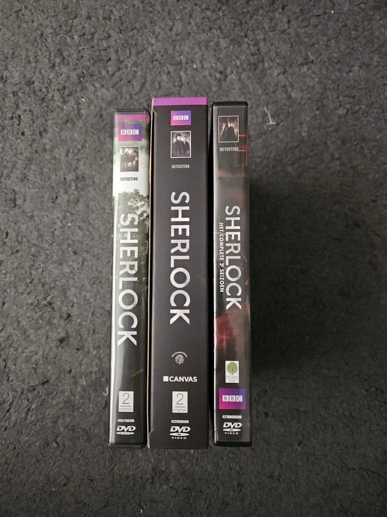 Sherlock DVD - Seizoen 1, 2 en 3, Cd's en Dvd's, Alle leeftijden, Ophalen of Verzenden, Zo goed als nieuw