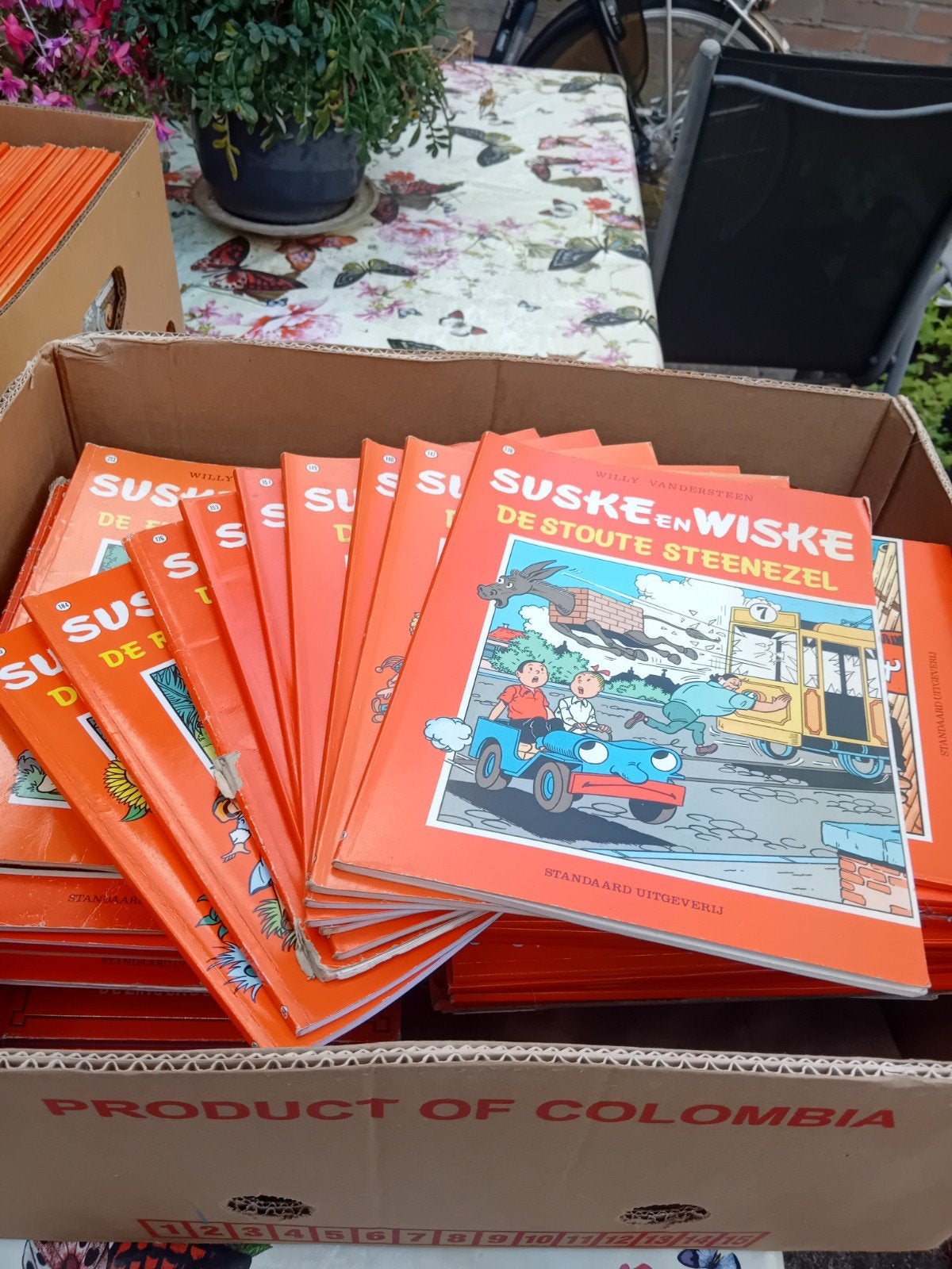 Grote collectie Suske en Wiske stripboeken, Ophalen