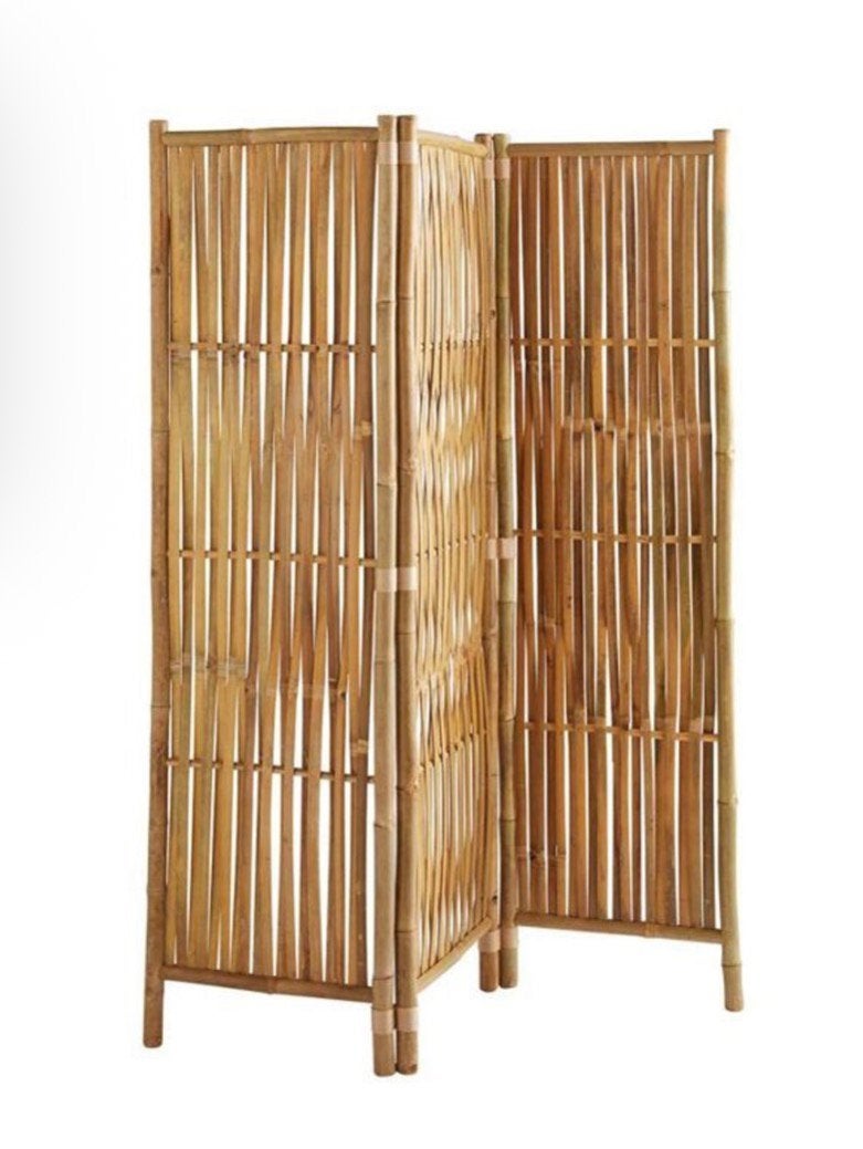 Kamerscherm Natuurlijk Bamboe 3 Panelen 160X139 Cm, Ophalen of Verzenden, Nieuw