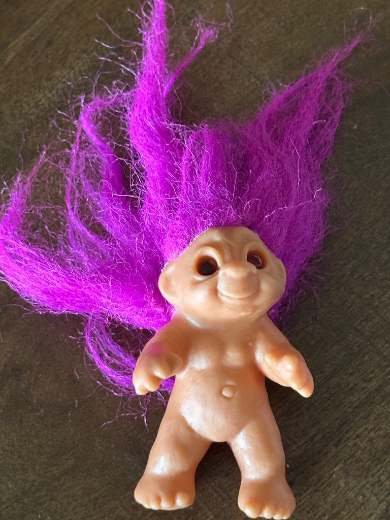 Purple hair Troll doll, Ophalen of Verzenden