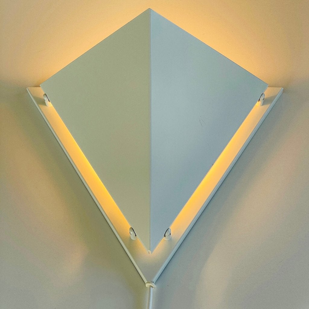 vintage witte Scandinavisch design wand LAMP Darq Denmark, Ophalen of Verzenden, Huis en Inrichting
