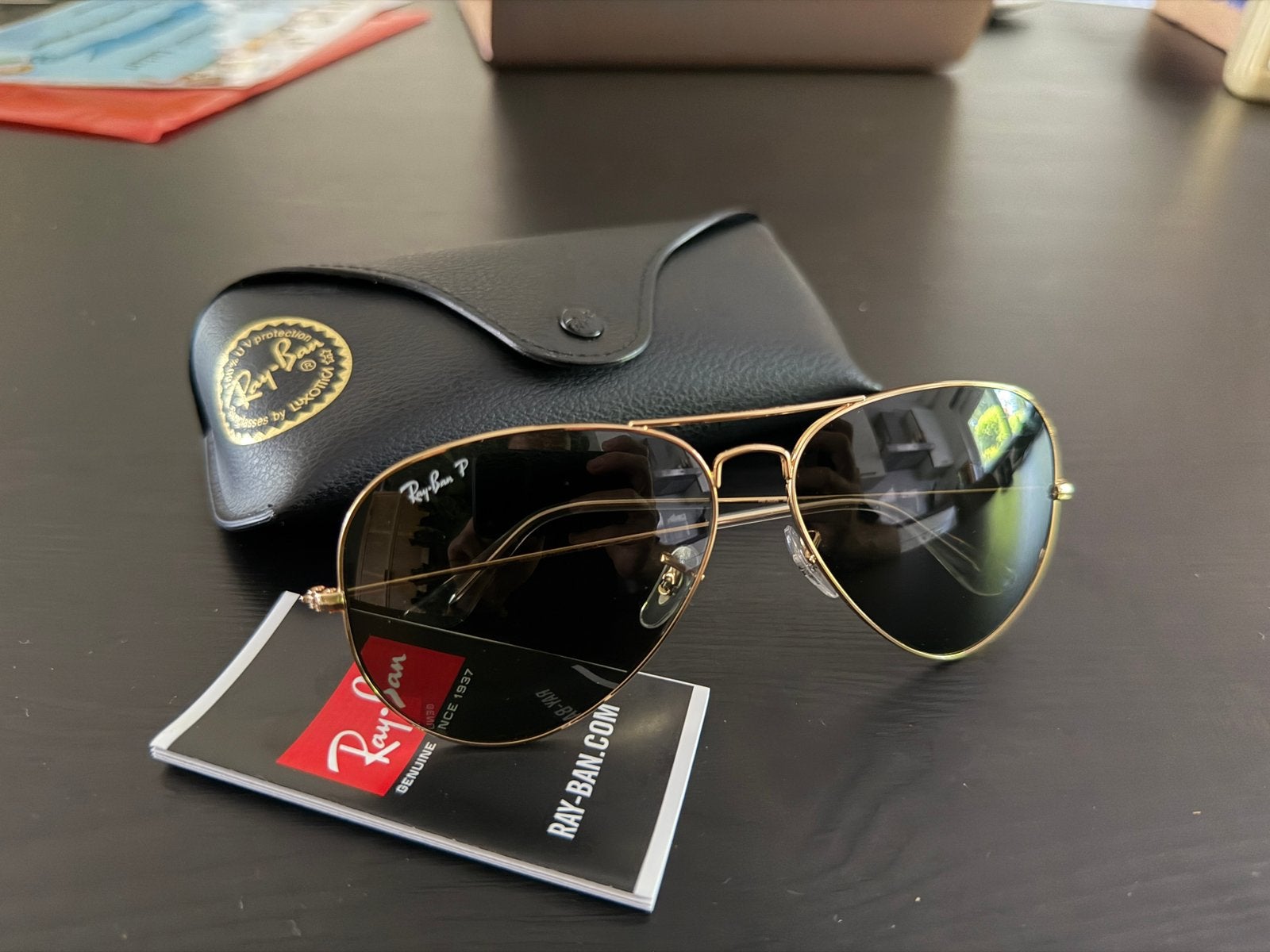 Ray-Ban Aviator Polarized Large, Ophalen of Verzenden, Zo goed als nieuw, Ray-Ban