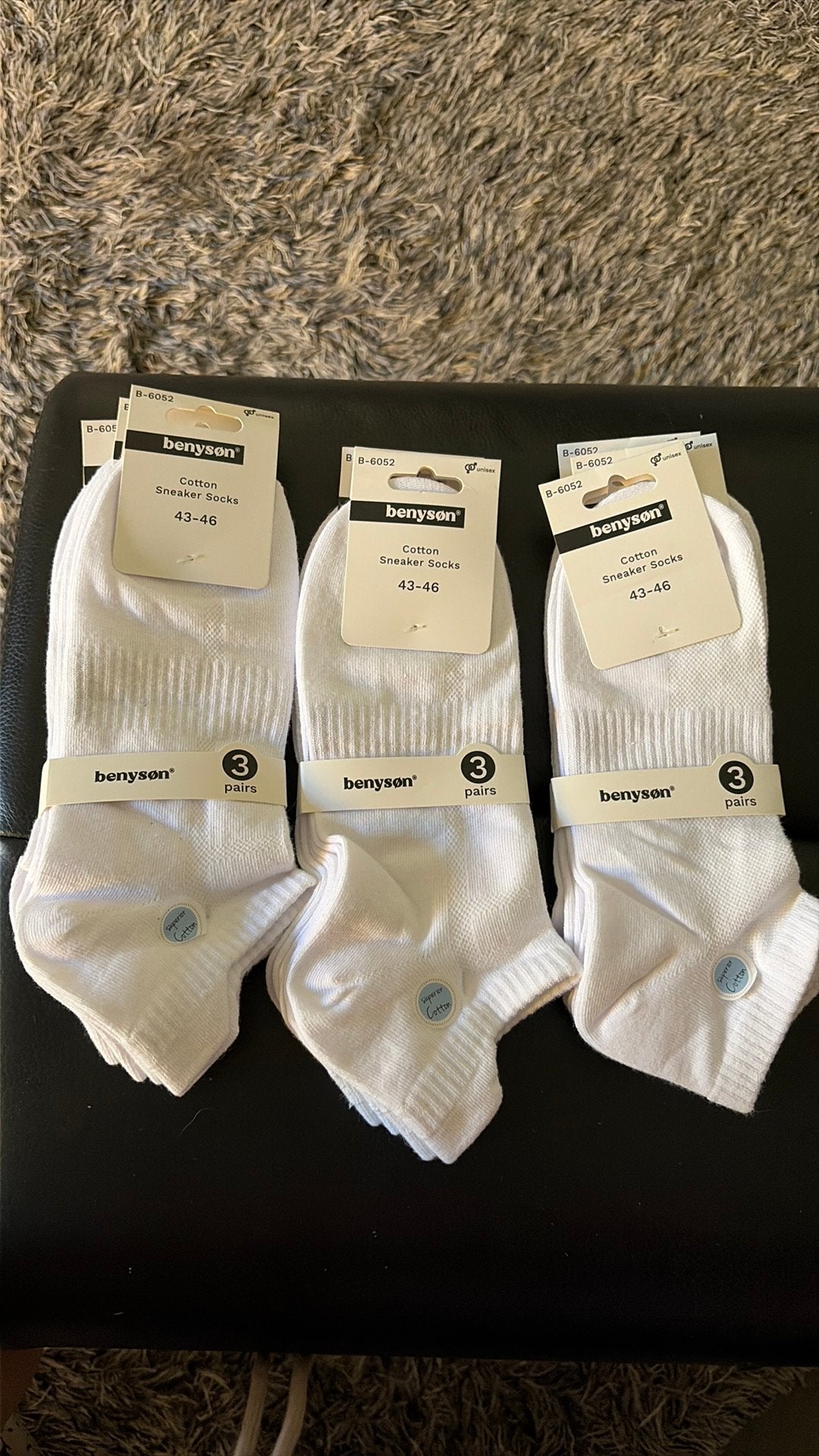 Perfecte sneakersocks 9 paar, Kleding | Heren, Sokken en Kousen, Ophalen of Verzenden, Nieuw, Maat 43 t/m 46, Wit