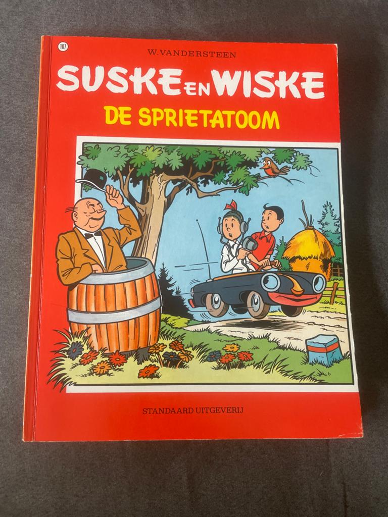 Suske en Wiske - De Sprietatoom (Rode Reeks), Eén stripboek, Ophalen of Verzenden, Gelezen